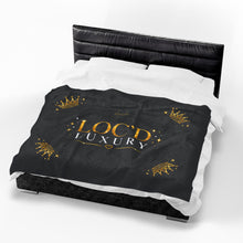 Load image into Gallery viewer, Luxurious 'Loc'd Luxury' Velveteen Plush Blanket