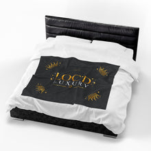 Load image into Gallery viewer, Luxurious 'Loc'd Luxury' Velveteen Plush Blanket
