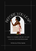 Load image into Gallery viewer, Before you Leap In Entrepreneurship E-Book
